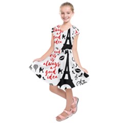 Paris Kids  Short Sleeve Dress by Valentinaart