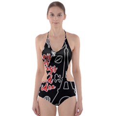 Paris Cut-out One Piece Swimsuit by Valentinaart