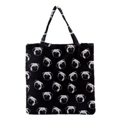 Pug Dog Pattern Grocery Tote Bag by Valentinaart