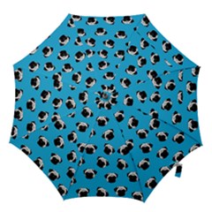 Pug Dog Pattern Hook Handle Umbrellas (medium) by Valentinaart