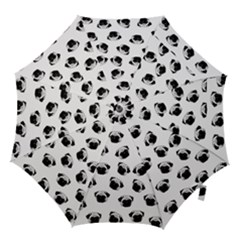 Pug Dog Pattern Hook Handle Umbrellas (small) by Valentinaart