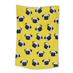 Pug Dog Pattern Small Tapestry