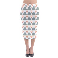 Triangles And Other Shapes             Midi Pencil Skirt by LalyLauraFLM