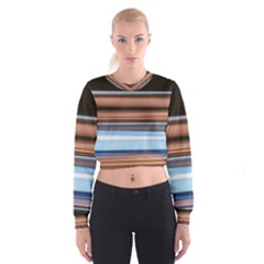 Color Screen Grinding Cropped Sweatshirt by Nexatart