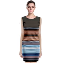 Color Screen Grinding Classic Sleeveless Midi Dress by Nexatart