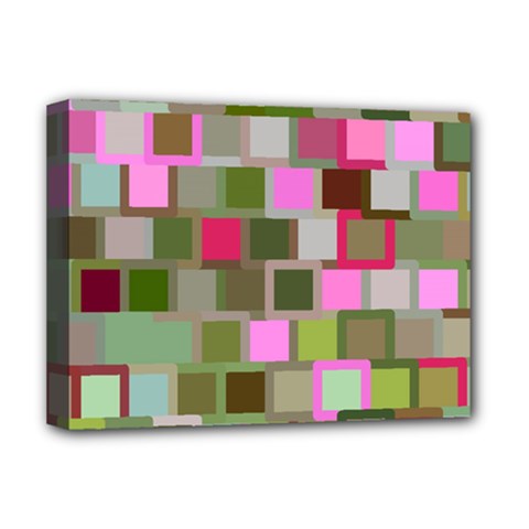 Color Square Tiles Random Effect Deluxe Canvas 16  X 12   by Nexatart