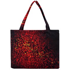 Red Particles Background Mini Tote Bag by Nexatart