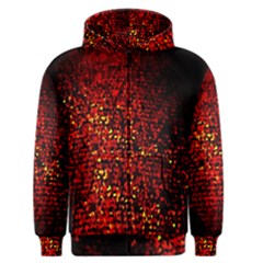 Red Particles Background Men s Zipper Hoodie by Nexatart