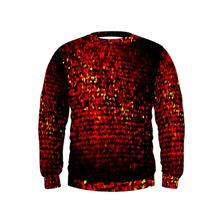 Red Particles Background Kids  Sweatshirt