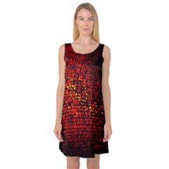 Red Particles Background Sleeveless Satin Nightdress by Nexatart