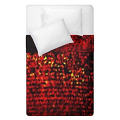 Red Particles Background Duvet Cover Double Side (single Size) by Nexatart