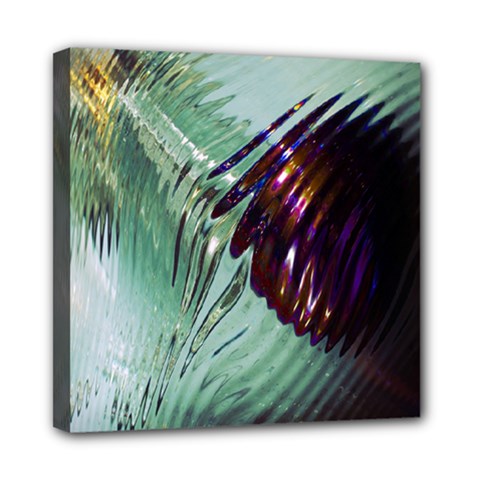 Out Of Time Glass Pearl Flowag Mini Canvas 8  X 8  by Nexatart