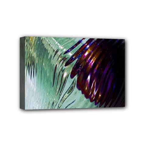 Out Of Time Glass Pearl Flowag Mini Canvas 6  X 4  by Nexatart