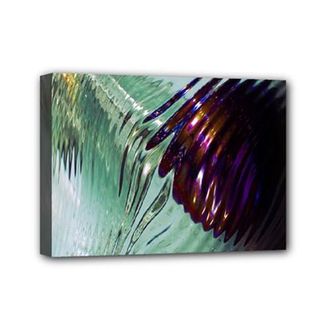 Out Of Time Glass Pearl Flowag Mini Canvas 7  X 5  by Nexatart