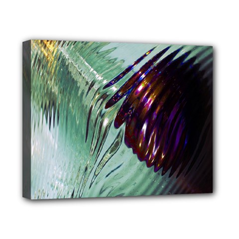 Out Of Time Glass Pearl Flowag Canvas 10  X 8  by Nexatart