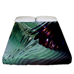 Out Of Time Glass Pearl Flowag Fitted Sheet (california King Size) by Nexatart