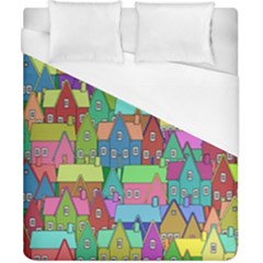 Neighborhood In Color Duvet Cover (california King Size) by Nexatart