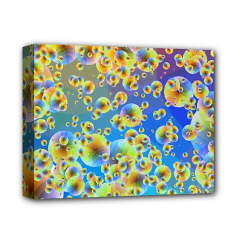 Color Particle Background Deluxe Canvas 14  X 11  by Nexatart