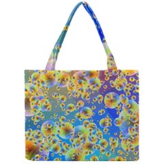 Color Particle Background Mini Tote Bag by Nexatart