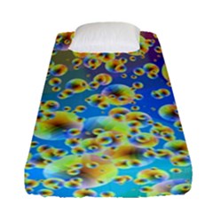 Color Particle Background Fitted Sheet (single Size) by Nexatart