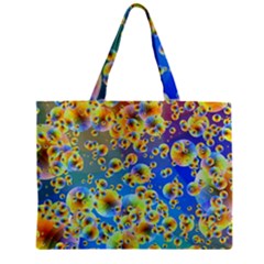 Color Particle Background Zipper Mini Tote Bag by Nexatart