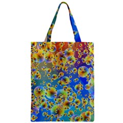 Color Particle Background Zipper Classic Tote Bag by Nexatart