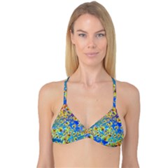 Color Particle Background Reversible Tri Bikini Top by Nexatart