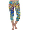 Color Particle Background Capri Yoga Leggings View1