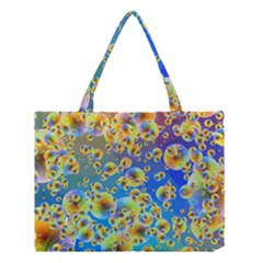 Color Particle Background Medium Tote Bag by Nexatart