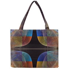 Black Cross With Color Map Fractal Image Of Black Cross With Color Map Mini Tote Bag by Nexatart