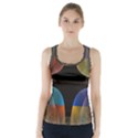 Black Cross With Color Map Fractal Image Of Black Cross With Color Map Racer Back Sports Top View1