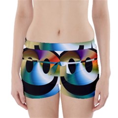 Simple Smiley In Color Boyleg Bikini Wrap Bottoms by Nexatart