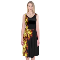 A Fractal Image Midi Sleeveless Dress by Nexatart