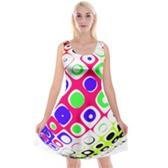 Color Ball Sphere With Color Dots Reversible Velvet Sleeveless Dress by Nexatart