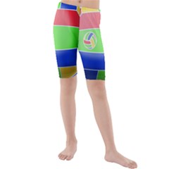 Balloon Volleyball Ball Sport Kids  Mid Length Swim Shorts by Nexatart