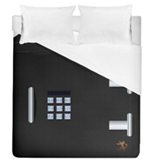 Safe Vault Strong Box Lock Safety Duvet Cover (queen Size) by Nexatart