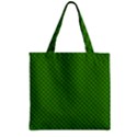 Paper Pattern Green Scrapbooking Zipper Grocery Tote Bag View1