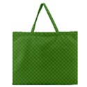 Paper Pattern Green Scrapbooking Zipper Large Tote Bag View1