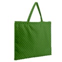 Paper Pattern Green Scrapbooking Zipper Large Tote Bag View2