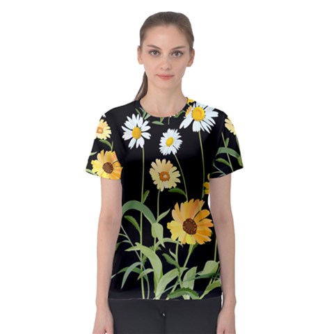 Flowers Of The Field Women s Sport Mesh Tee by Nexatart