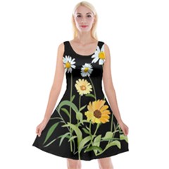 Flowers Of The Field Reversible Velvet Sleeveless Dress by Nexatart