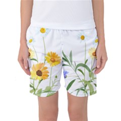 Flowers Flower Of The Field Women s Basketball Shorts by Nexatart