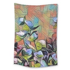 Spring Flowers Magic Cube Large Tapestry by DeneWestUK