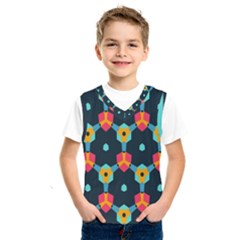 Connected Shapes Pattern              Kids  Basketball Tank Top