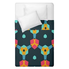 Connected Shapes Pattern           Duvet Cover (single Size) by LalyLauraFLM