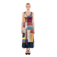 Patchwork Sleeveless Maxi Dress by digitaldivadesigns