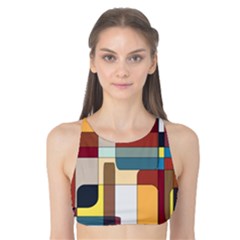 Patchwork Tank Bikini Top