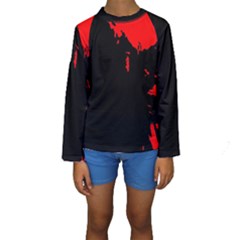 Abstraction Kids  Long Sleeve Swimwear by Valentinaart