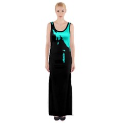 Abstraction Maxi Thigh Split Dress by Valentinaart