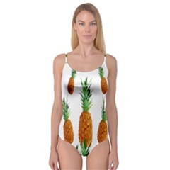 Pineapple Print Polygonal Pattern Camisole Leotard  by Nexatart